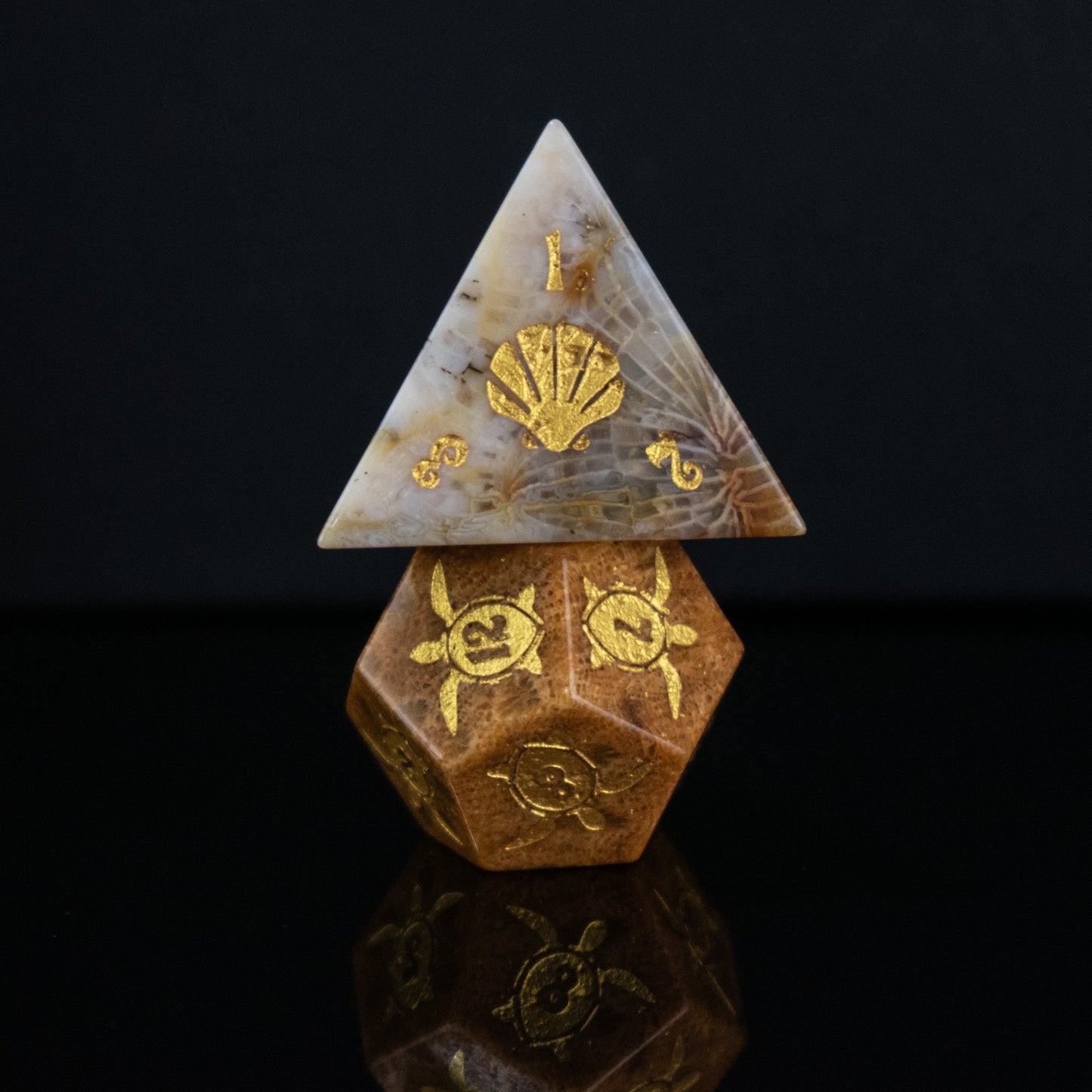 Siren's Song Fossilized Coral Dice Set