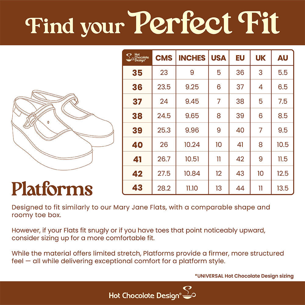 Chocolaticas® Pagan Spirit Women's Mary Jane Platform