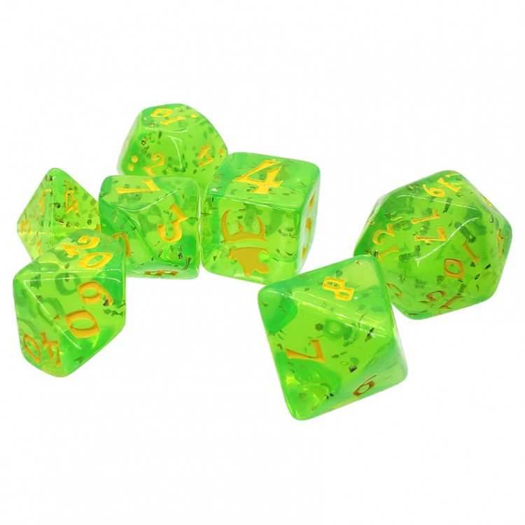 Munchkin: Green and Yellow Dice (7) - 