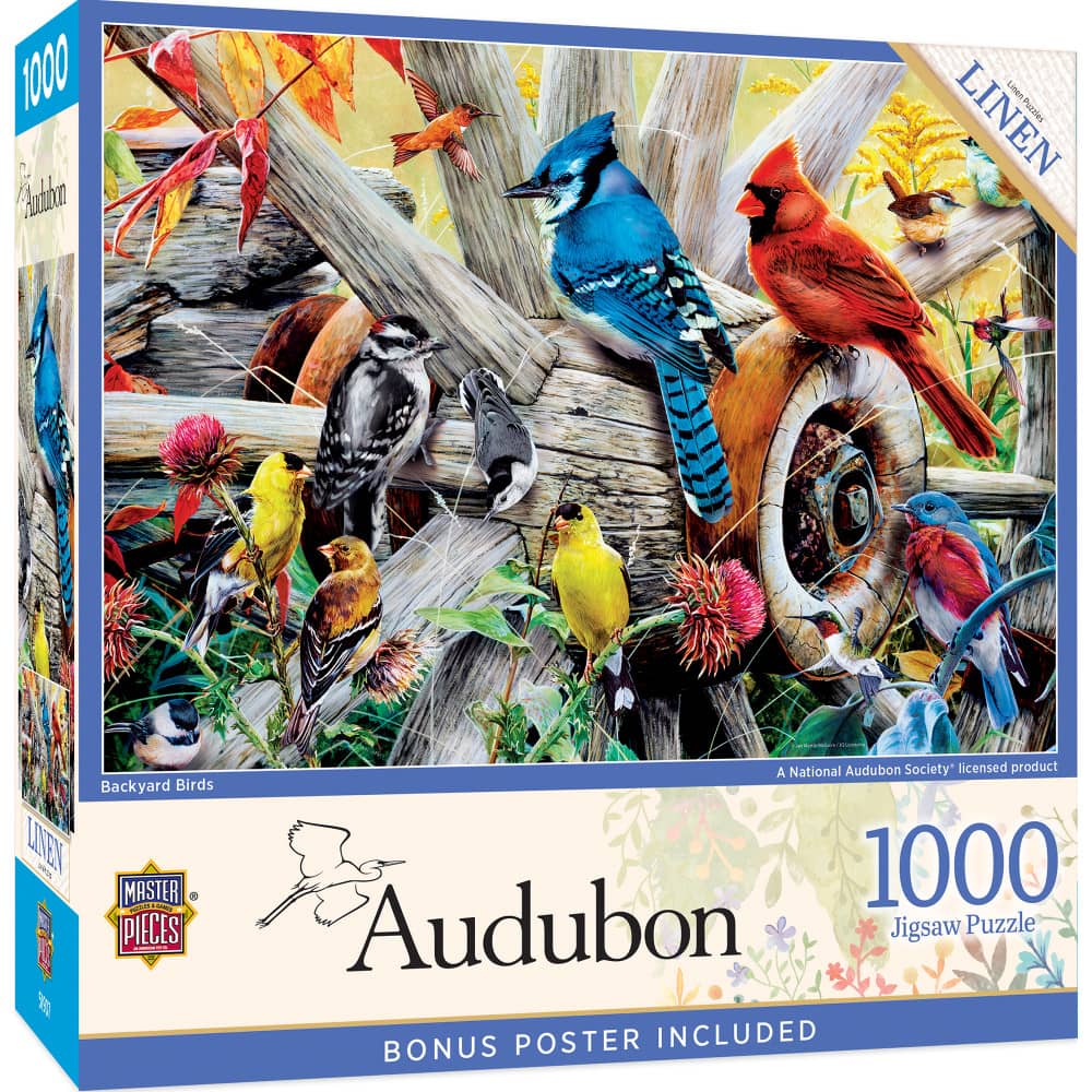 Audubon - Backyard Birds 1000 Piece Jigsaw Puzzle