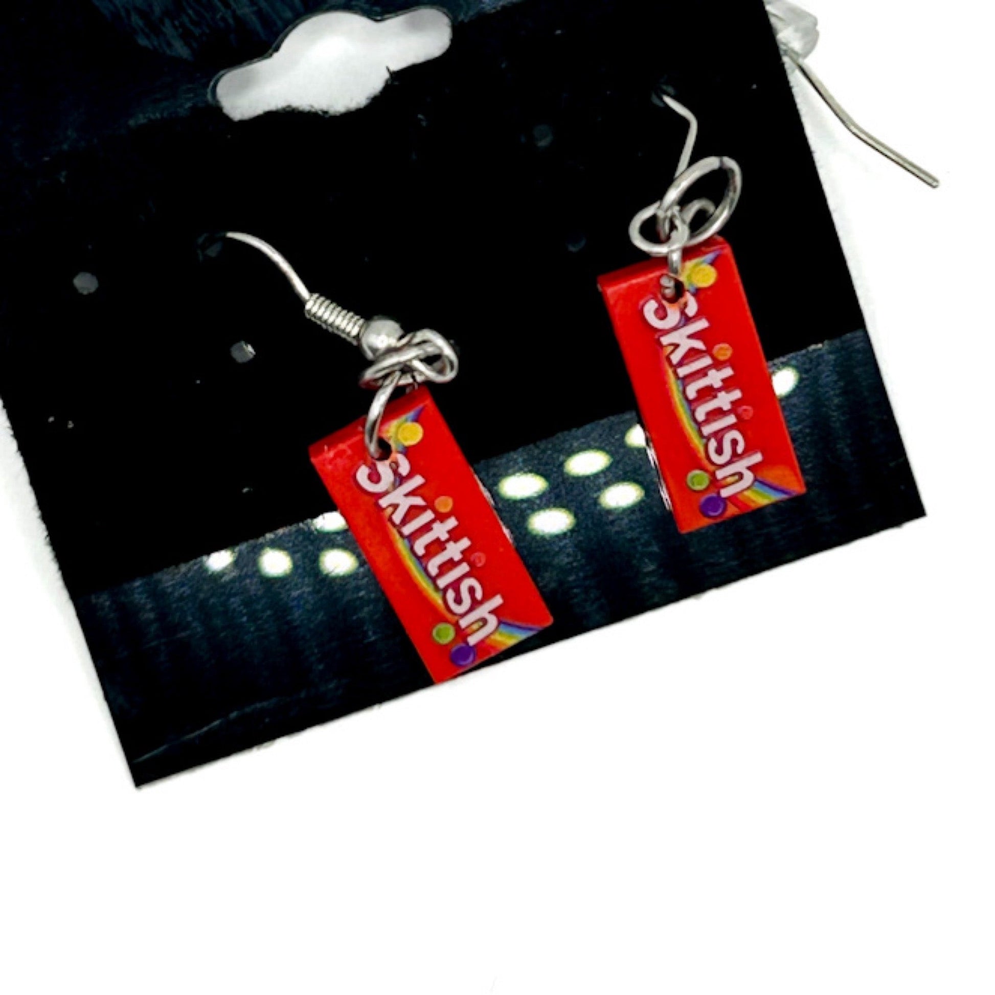 Skittish Candy Earrings made from LEGO Bricks - B3 Customs