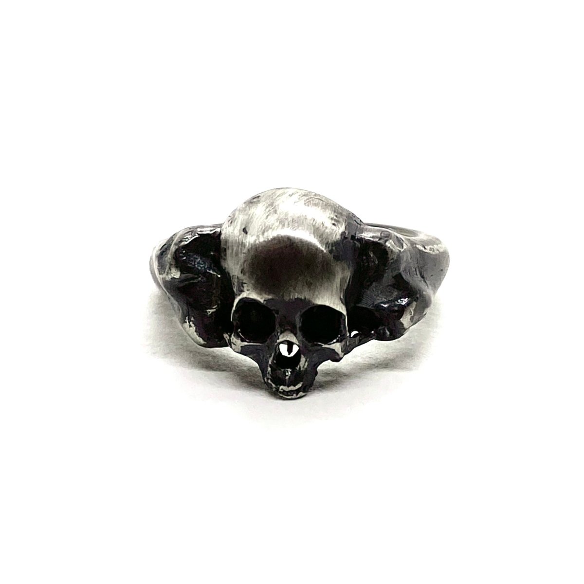 Skull and Bones Ring in Sterling Silver Fulfilled Julian The 2nd