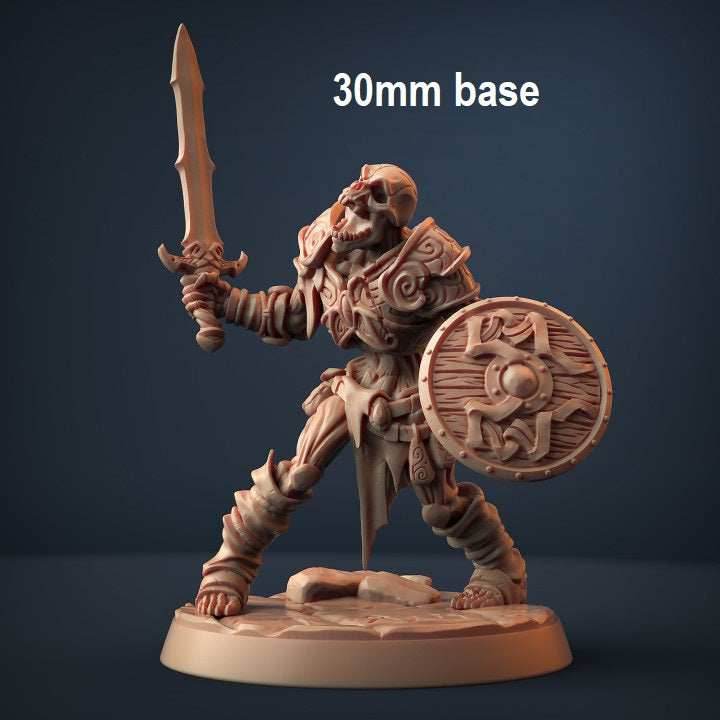 Skutagaard Draugr Skeleton Warrior: Base Sculpt A - Without Helmet