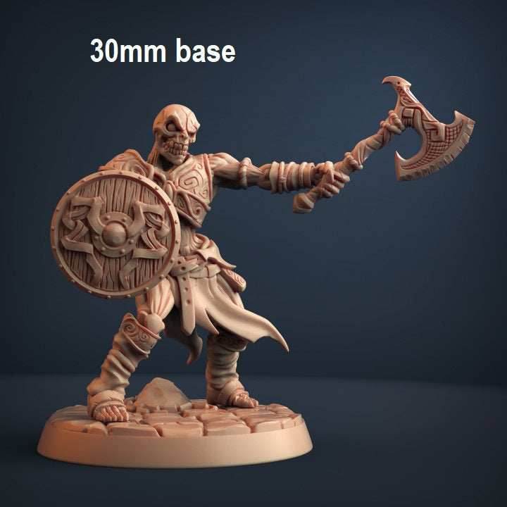 Skutagaard Draugr Skeleton Warrior: Base Sculpt B - Without Helmet
