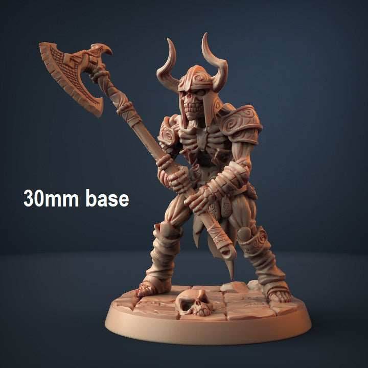 Skutagaard Draugr Skeleton Warrior: Base Sculpt C - With Helmet