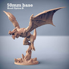 Xol'toa on Sky-Terror (Lizardfolk Warlord on Winged Dinosaur Cavalry Unit) - With Rider / A - Beak (Pictured in Rider Photo)