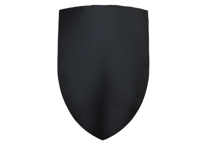 Black Medieval Blank Customizable War Shield-0