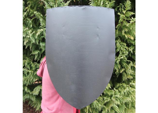 Black Medieval Blank Customizable War Shield-1