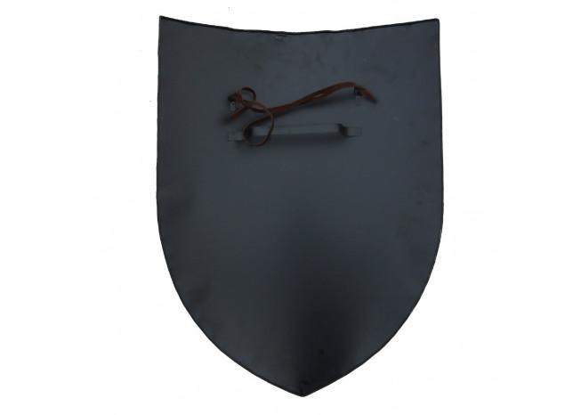 Black Medieval Blank Customizable War Shield-2