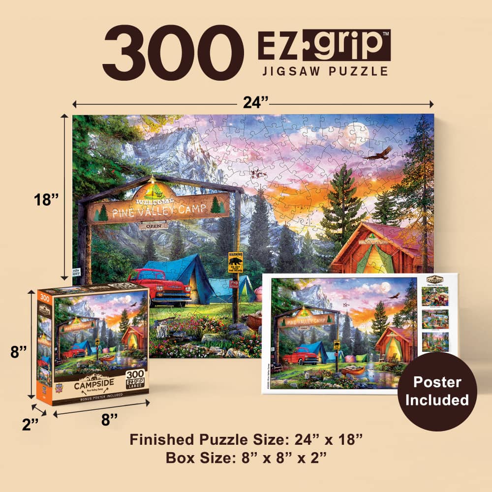 Campside - Pine Valley Camp 300 Piece EZ Grip Jigsaw Puzzle