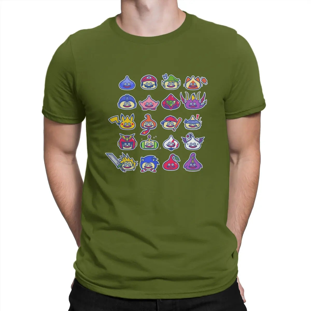 Slime Command Men t-shirt Dragon Quest