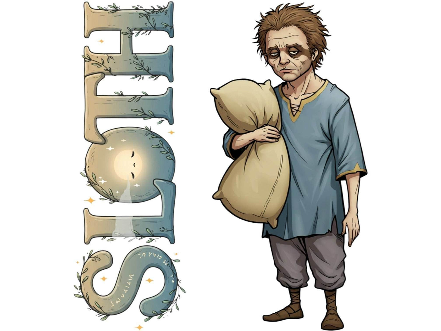 Sloth Acedia 7 Sinkins™ Vinyl Sticker – Personification of Sloth | Waterproof & UV-Proof - Sticker / Mini