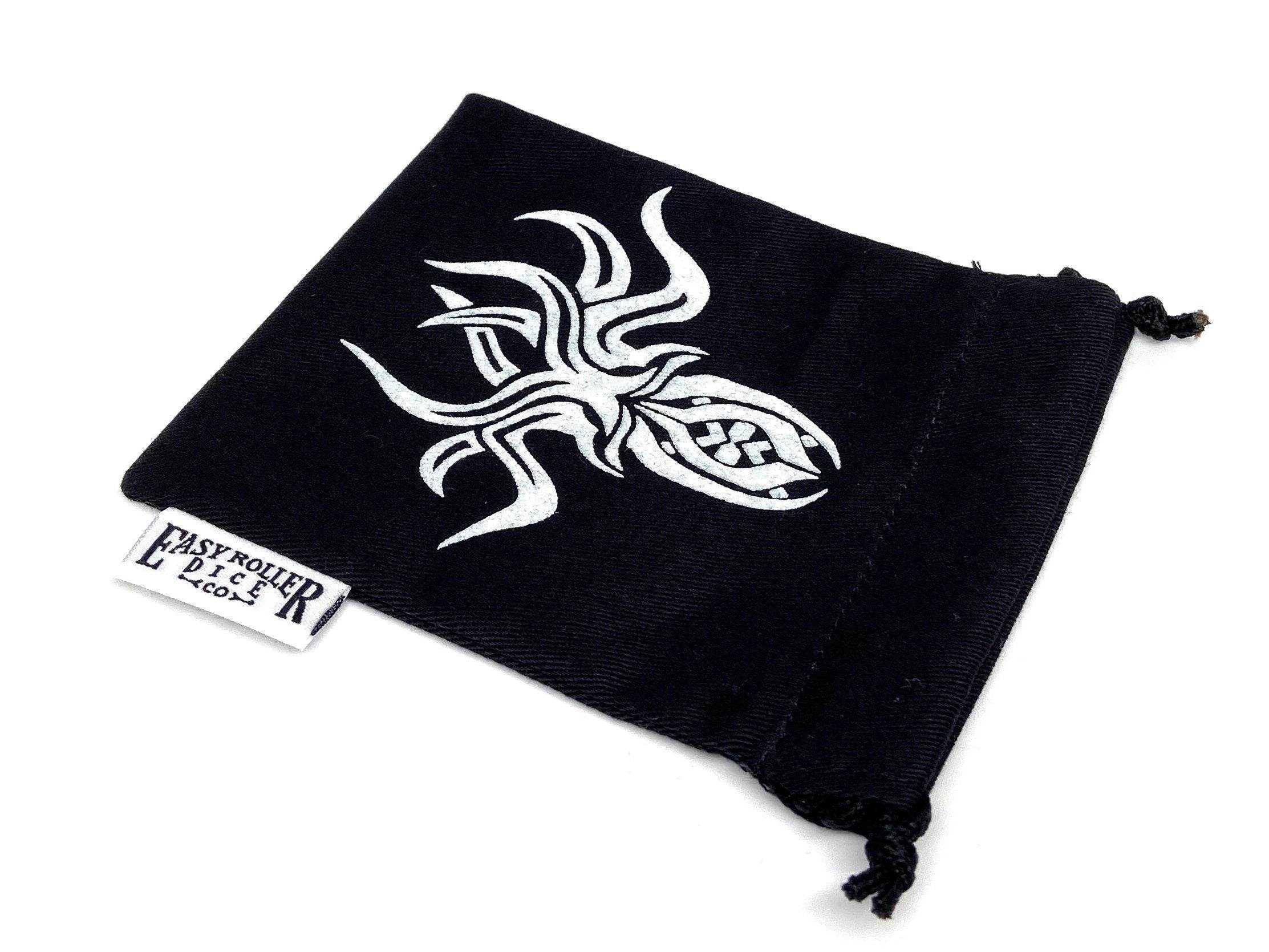 Small Cotton Twill Dice Bag - Cthulhu Design - 