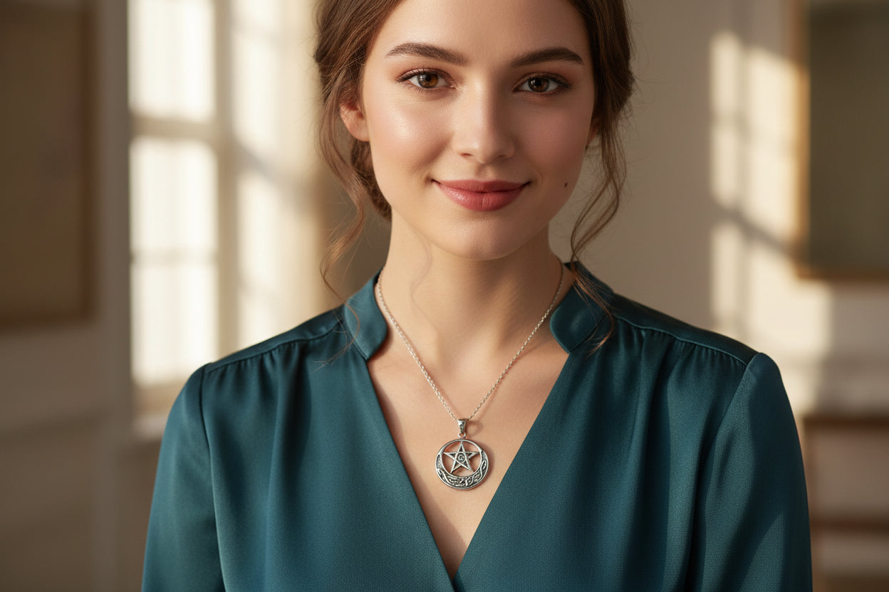 Moon And Star Necklace