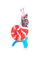 Medieval Snail Cat Sticker