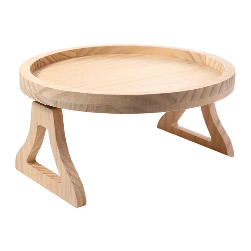 Sofa Dice Tray Table Natural Bamboo