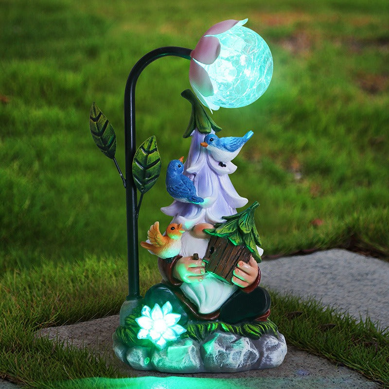 Solar gradient light sprite reading garden decorations