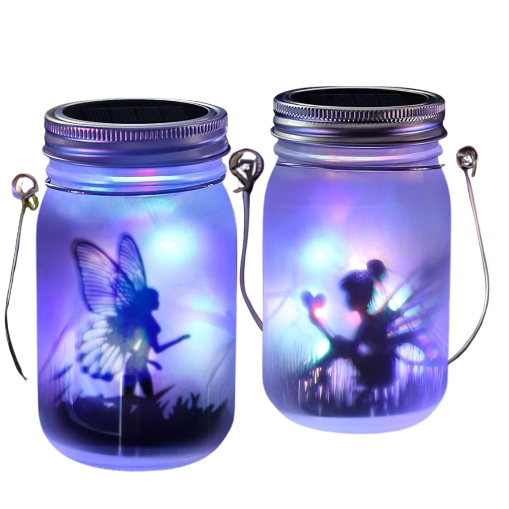 Solar Mason Jar Light Solar Lantern Fairy Lights Hanging Standing Solar Lamp