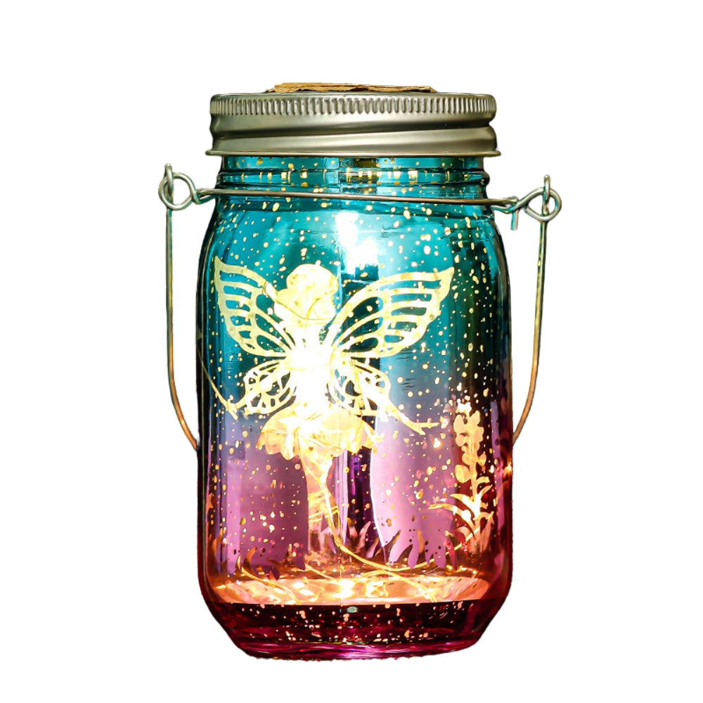 Solar Mason Jar Light Solar Lantern Fairy Lights Hanging Standing Solar Lamp