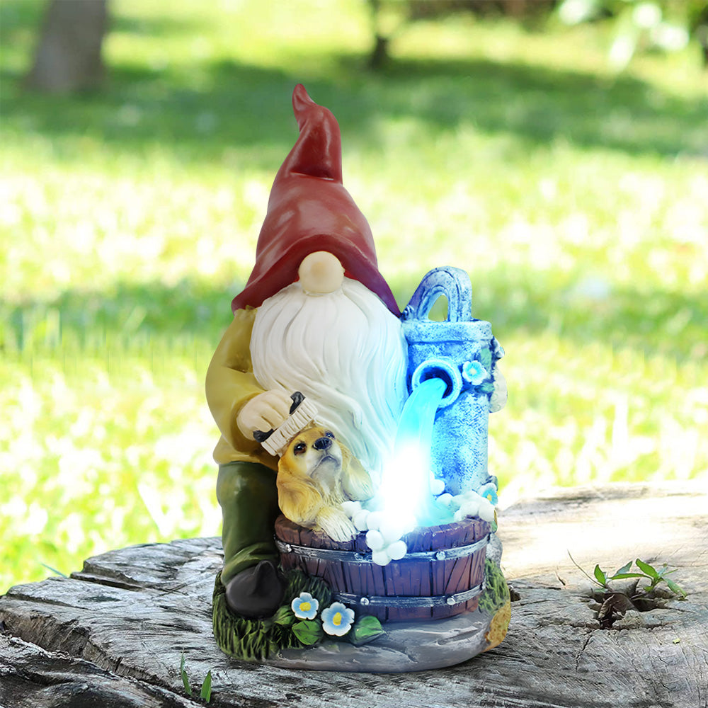 Solar Powered Outdoor LED Lighting Decorative Garden Gnome