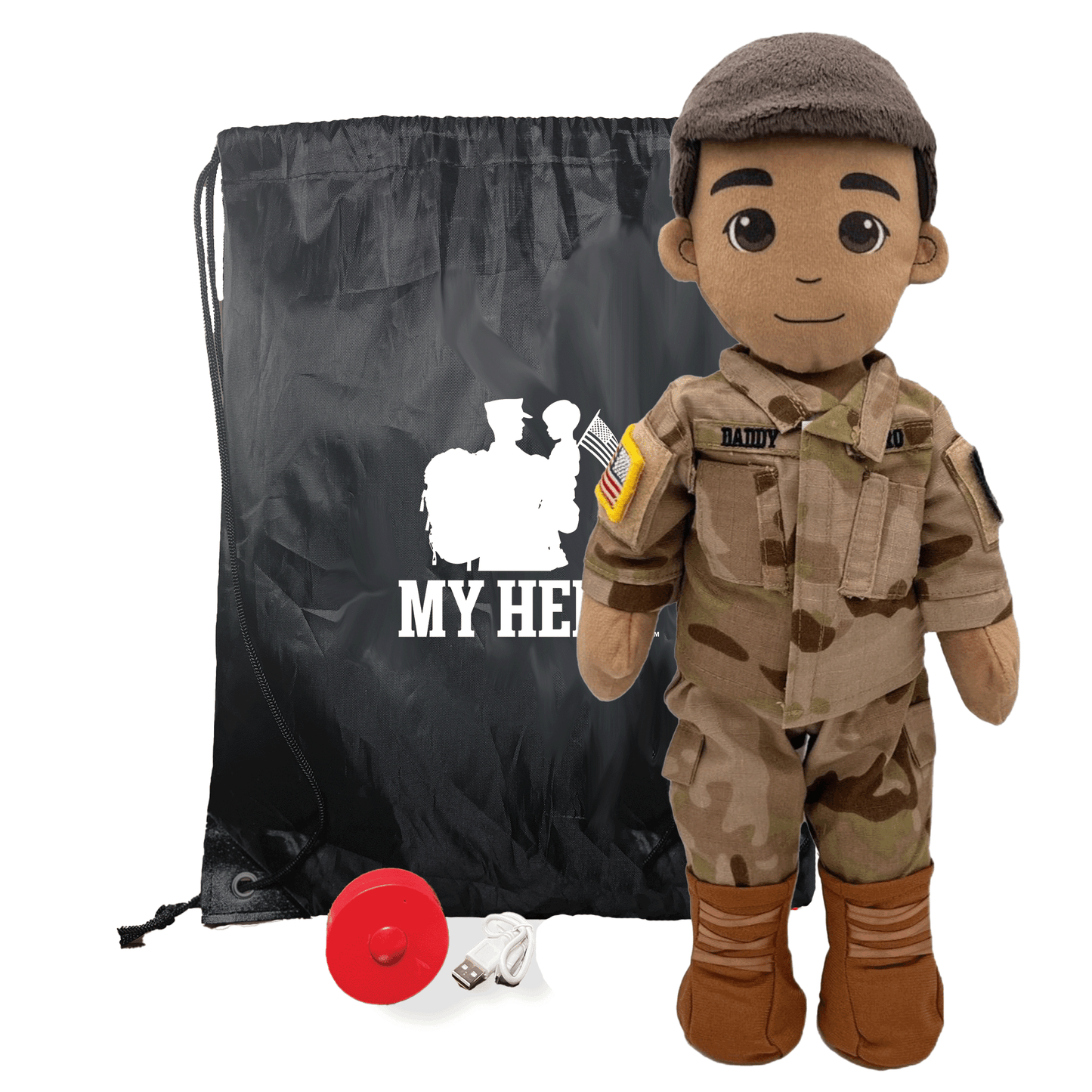 My Hero™ Army Soldier Daddy Doll | Custom Recordable Plush