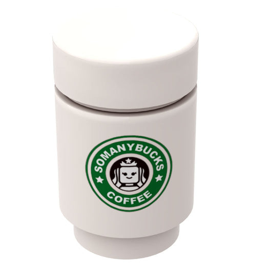 Somanybucks Coffee Cup for Minifigs - B3 Customs