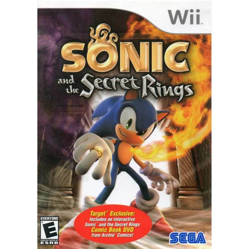 Sonic and the Secret Rings (Target Edition) (Wii) - Game Manual Only