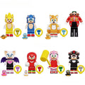Sonic The Hedgehog Set of 8 Lego Minifigures Custom toys