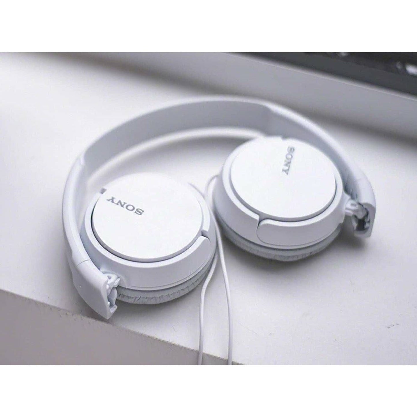 Sony ZX Series Wired On-Ear Headphones, White MDR-ZX110