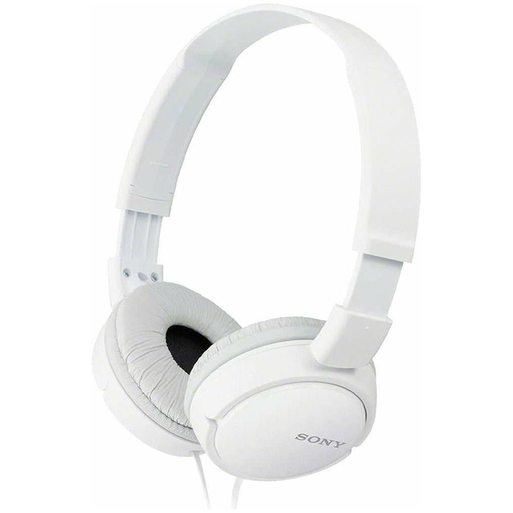 Sony ZX Series Wired On-Ear Headphones, White MDR-ZX110