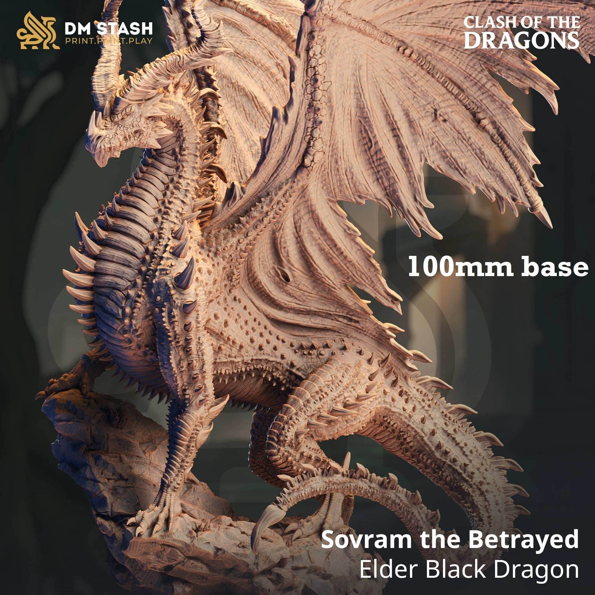 Sovram the Betrayed (Elder Black Dragon) - 