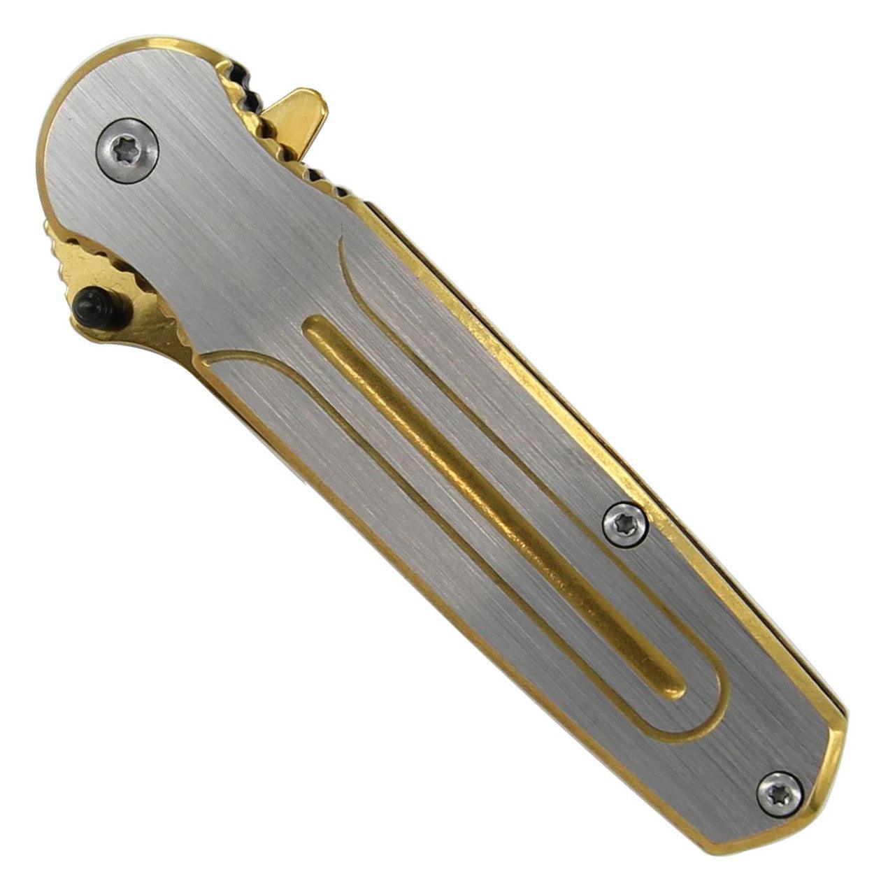 Spring Assist Gold Mine Hunt For Life Knife-1