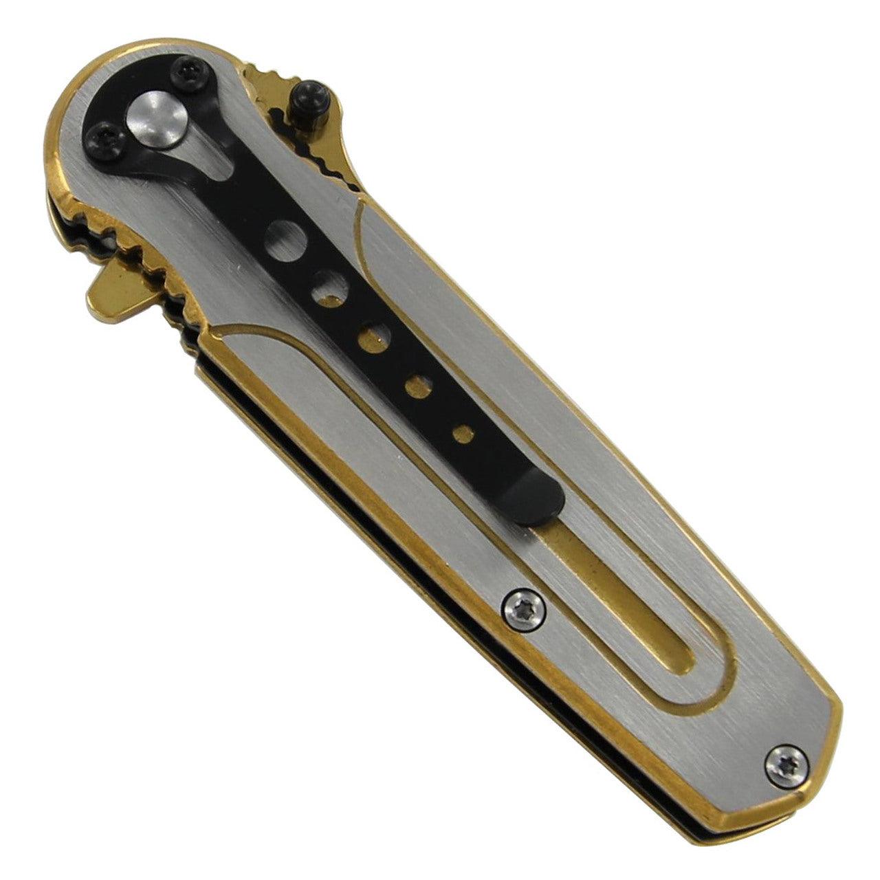 Spring Assist Gold Mine Hunt For Life Knife-3