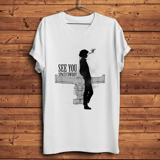 space Cowboy Hunter spike Bebop funny anime tshirt,men white short sleeve casual t shirt,unisex manga streetwear breathable tee