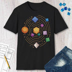 Space Dice Solar System T-shirt - Black / S