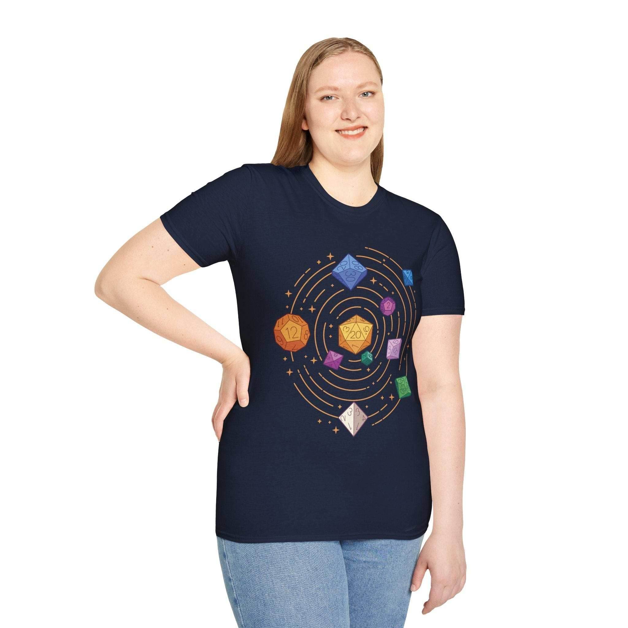 Space Dice Solar System T-shirt - Black / S