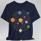Space Dice Solar System T-shirt - Navy / S