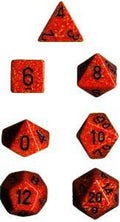 Speckled Polyhedral Fire 7-Die Set - Role-Players