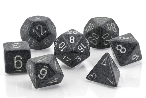 Speckled Polyhedral Hi-Tech 7-Die Set