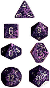 Speckled Polyhedral Hurricane 7-Die Set