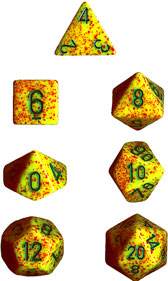 Speckled Polyhedral Lotus 7-Die Set - Role-Players