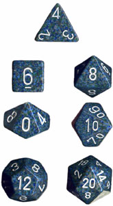 Speckled Polyhedral Sea 7-Die Set