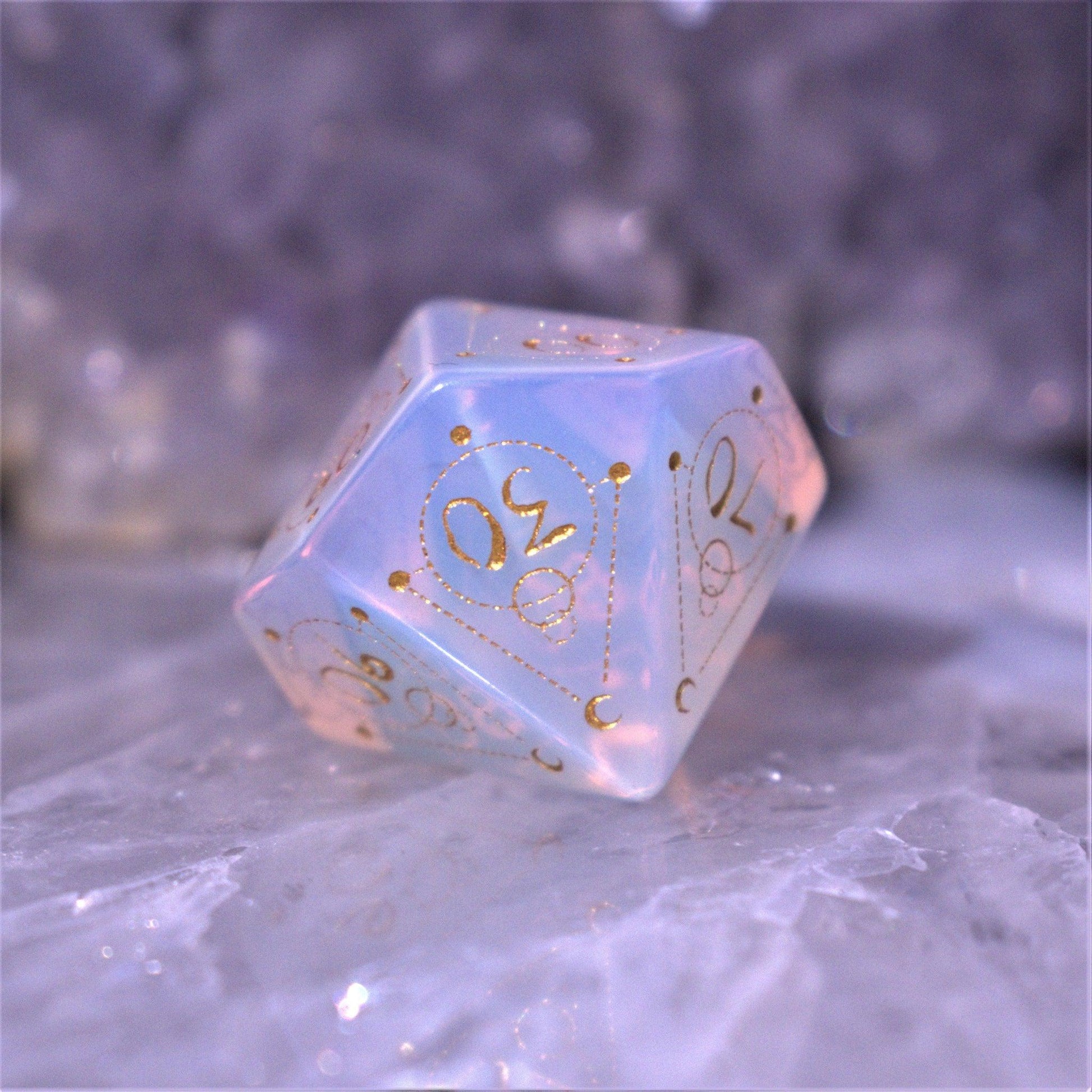 Spellcaster Opalite Stone Dice Set