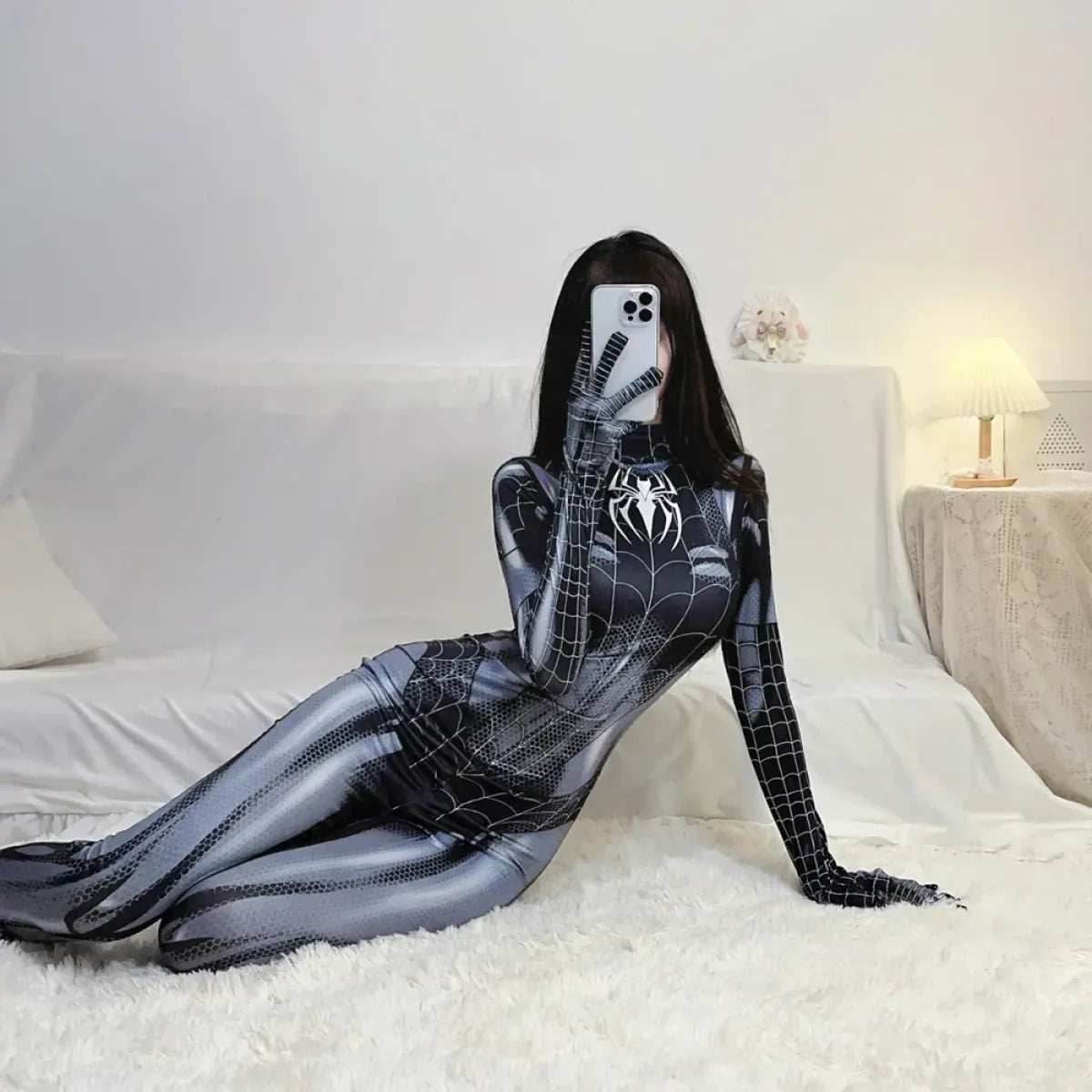 Spider Man Cosplay Bodysuit - Black / M / Spider-Man