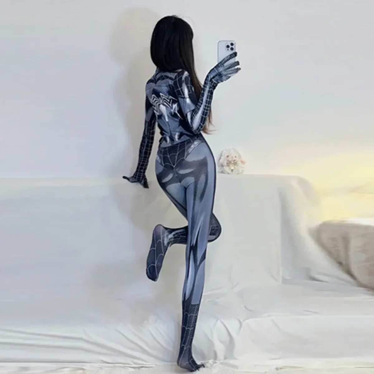 Spider Man Cosplay Bodysuit - Black / M / Spider-Man