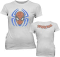 Spider-Man Sense Spider Face Distressed Cement T-shirt - S