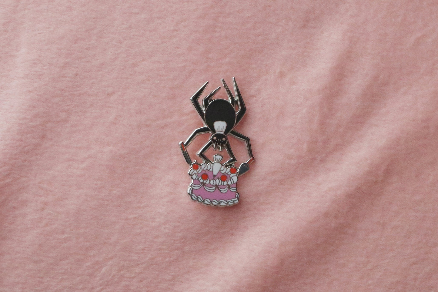 Cake Baking Spider Enamel Pin