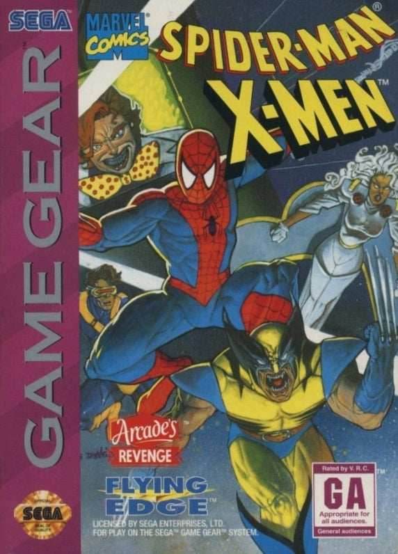 Spiderman X-Men Arcade's Revenge (Sega Game Gear) - Game Manual Only
