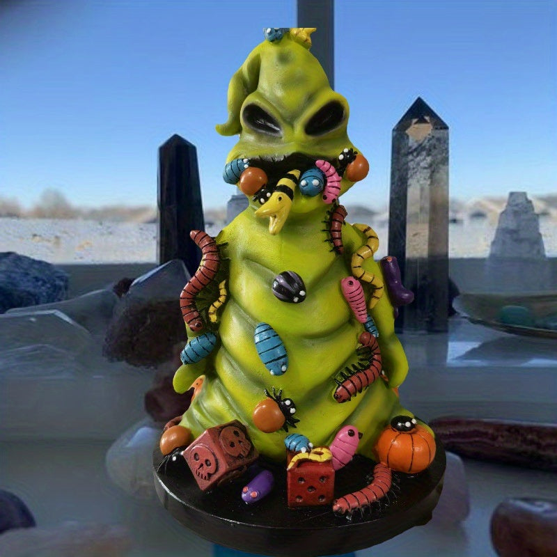 Spook Up Your Home Garden with This 1pc Halloween Resin Statue Ornament!