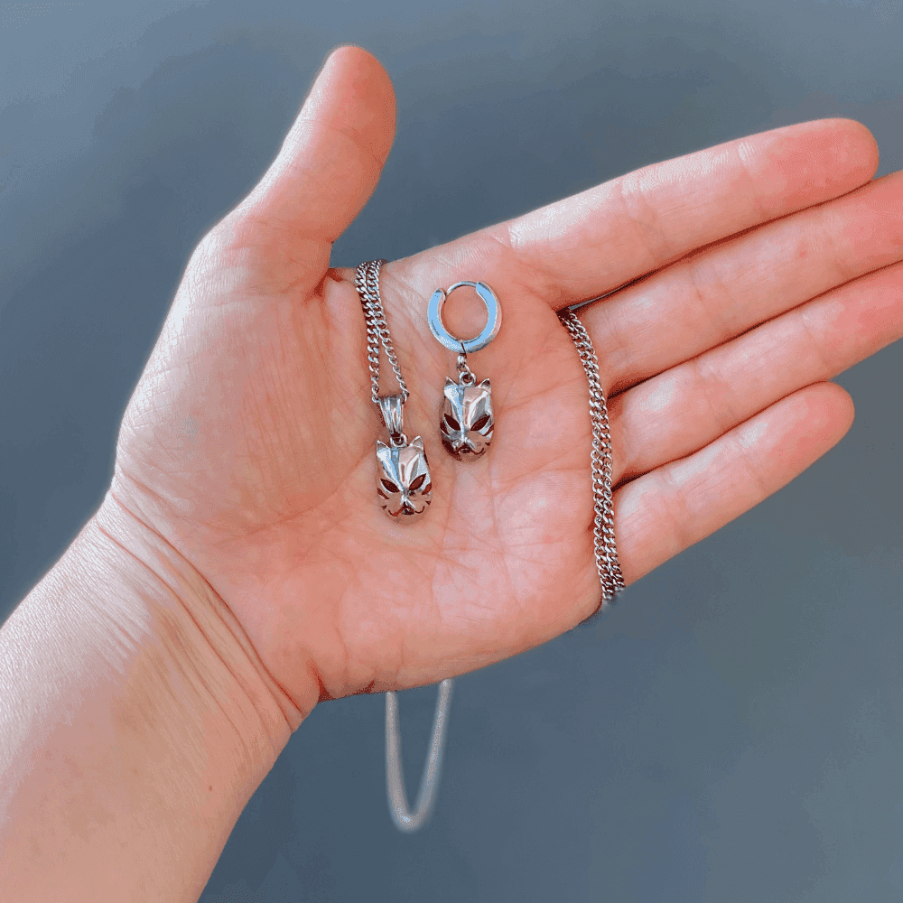 Naruto™ Kakashi Anbu Black Ops Necklace - Chrome